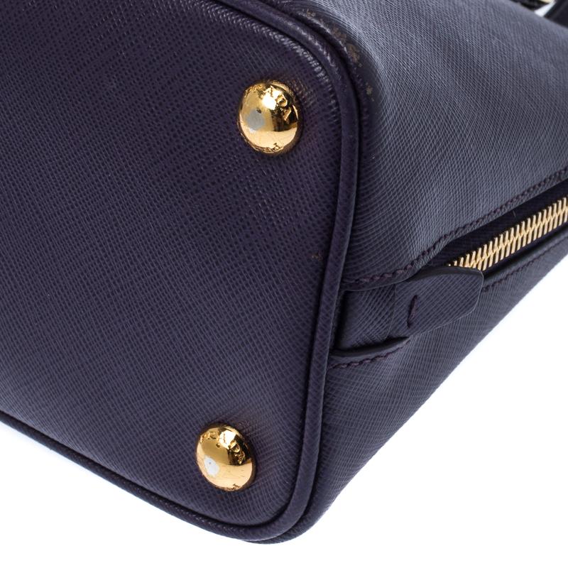 Prada Purple Saffiano Lux Leather Small Promenade Crossbody Bag 1