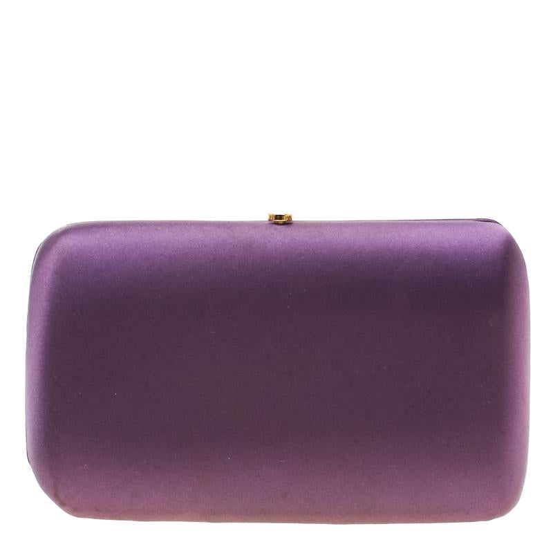 Prada Purple Satin Clutch For Sale at 1stDibs | prada satin clutch ...