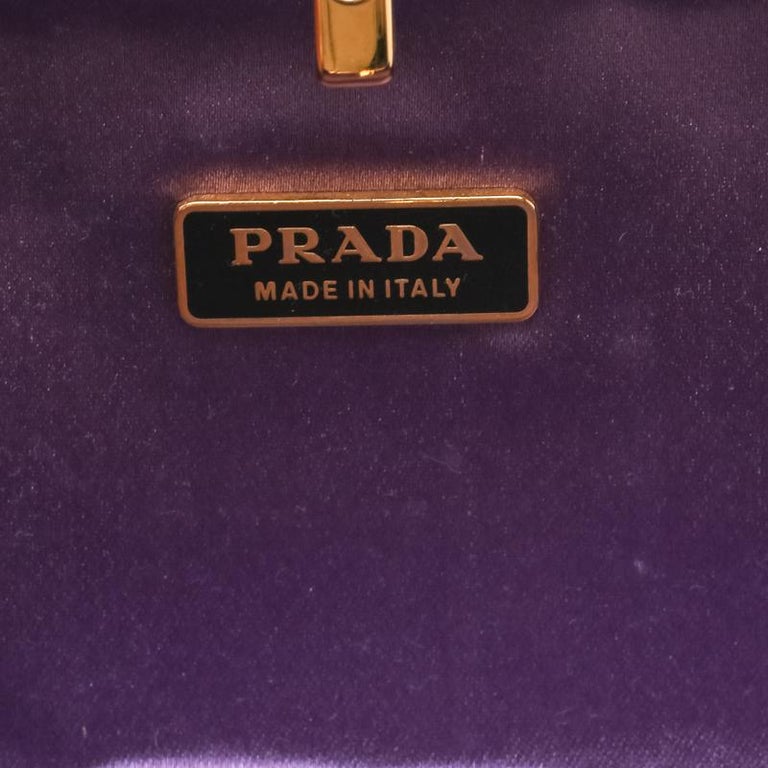 Prada Floral Embroidered Purple Clutch – Andreu's Luxury Closet