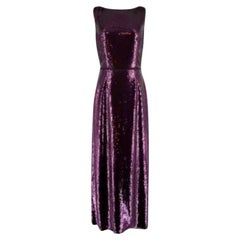Prada Purple Sequin Sleeveless Gown