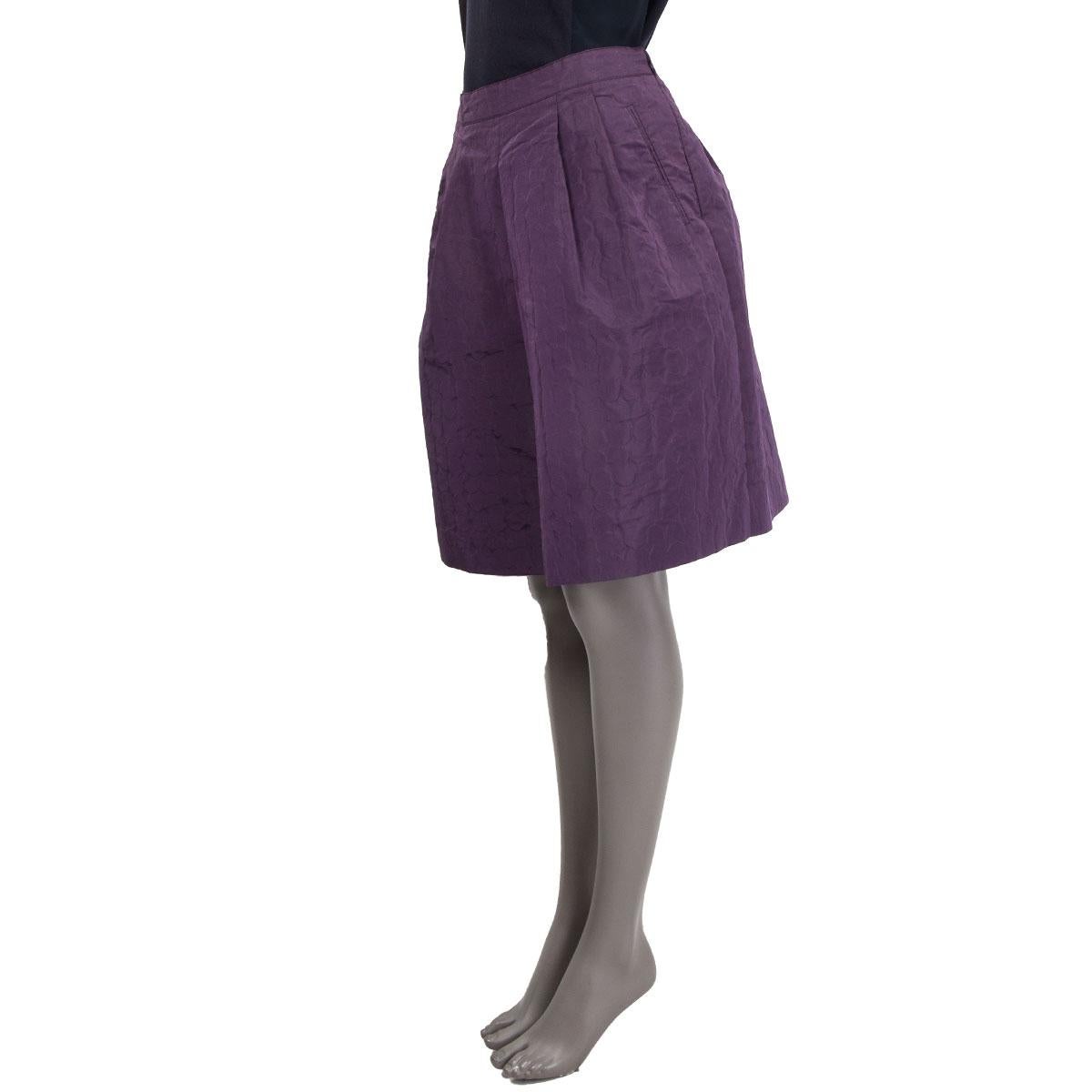 purple silk skirt