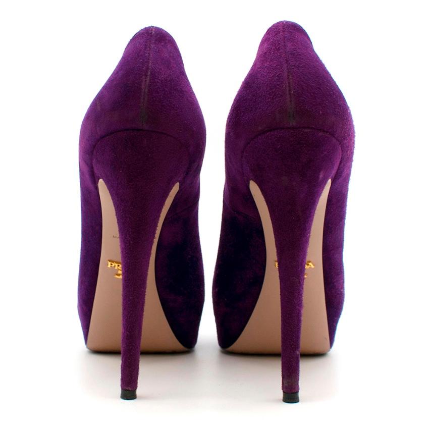 purple suede heels