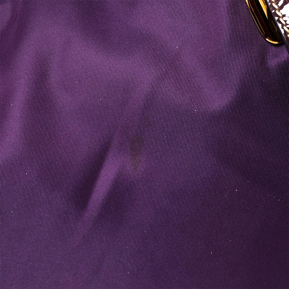 Women's Prada Purple Tessuto Pietre Jeweled Tote