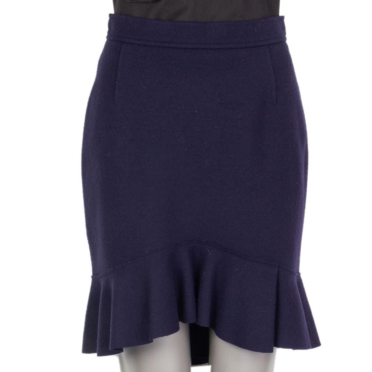 purple wool skirt