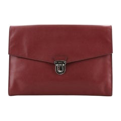 Prada Push Lock Portfolio Saffiano Leather Large