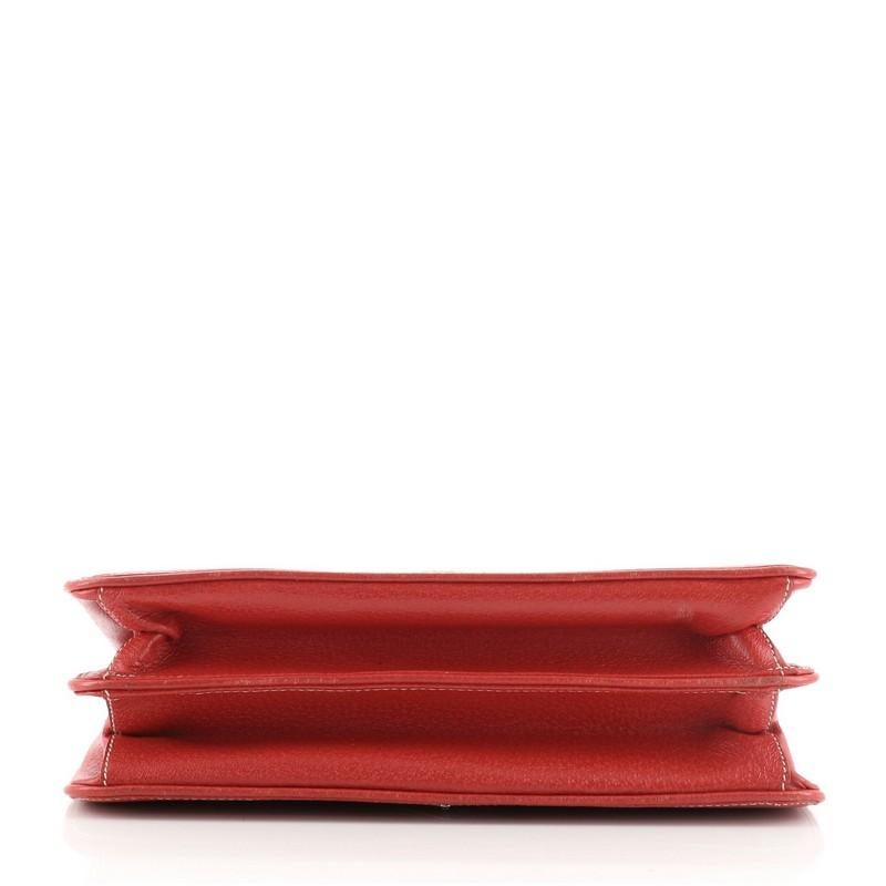 Prada Pushlock Flap Crossbody Bag Cinghiale Leather Medium In Good Condition In NY, NY