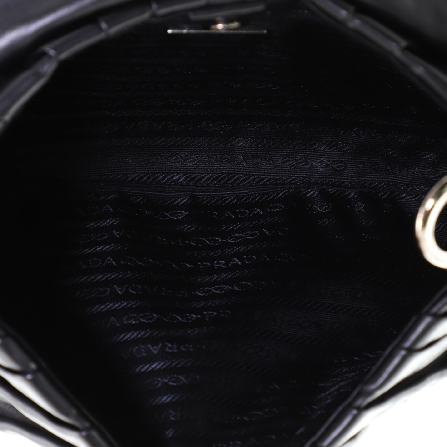 Women's or Men's Prada Pushlock Shoulder Bag Soft Calfskin Medium
