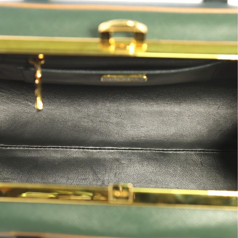 Prada Pyramid Top Handle Bag Saffiano Leather Medium 1