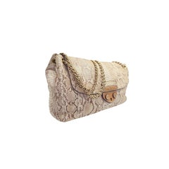 Prada Python Delave Patina Chain-link Shoulder Bag