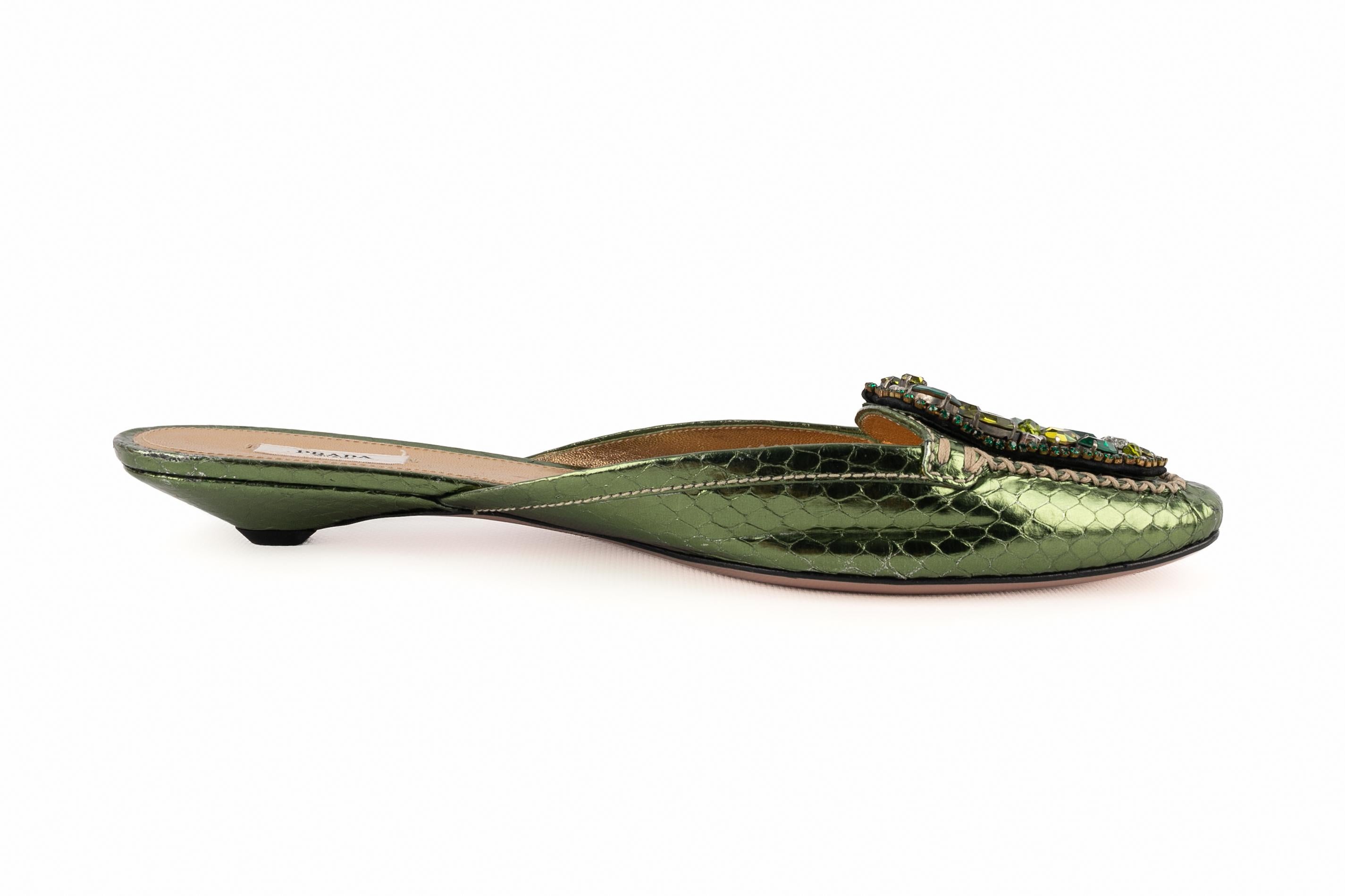 Prada Python mules In Good Condition In SAINT-OUEN-SUR-SEINE, FR
