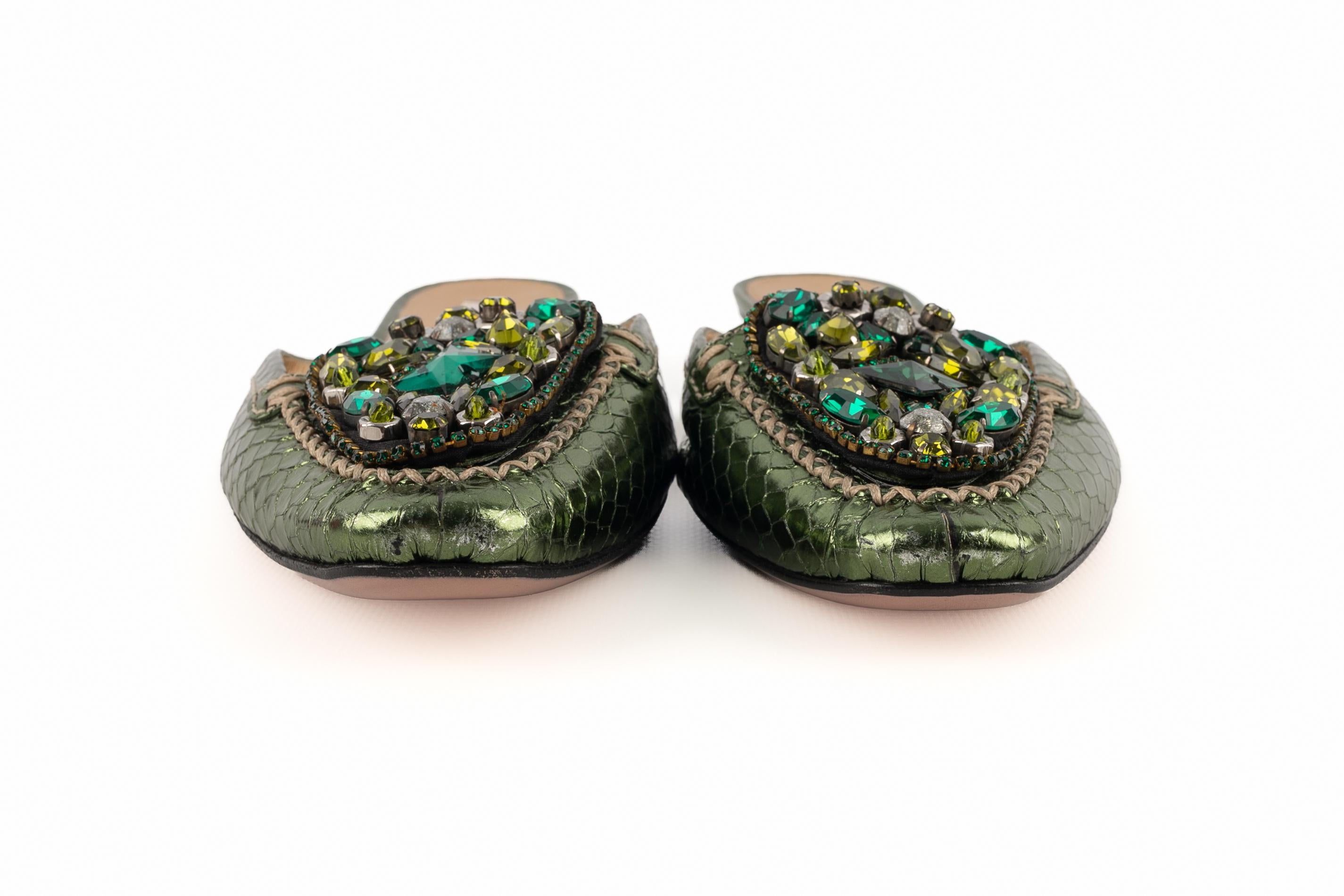 Prada Python mules 1