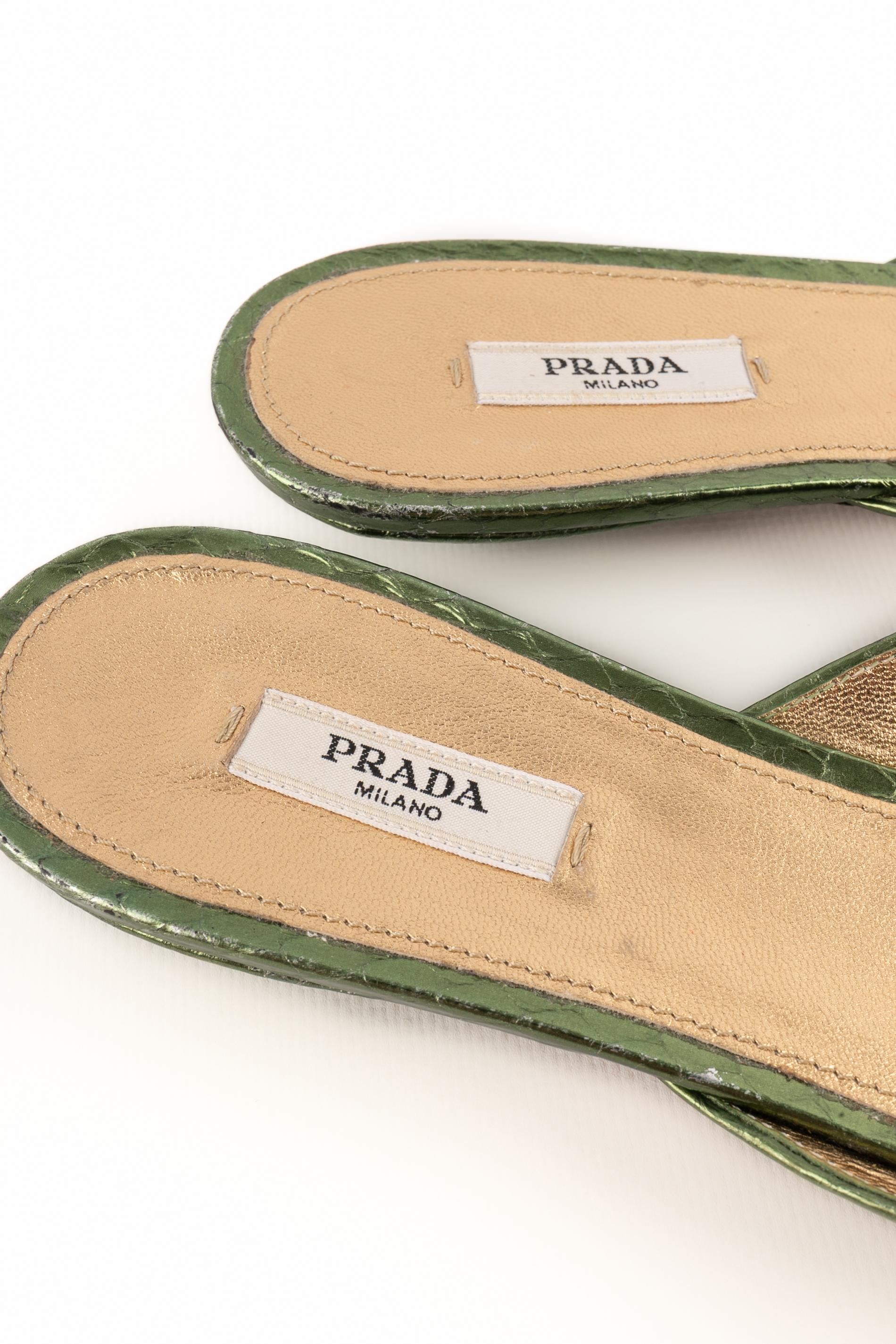 Prada Python mules 3