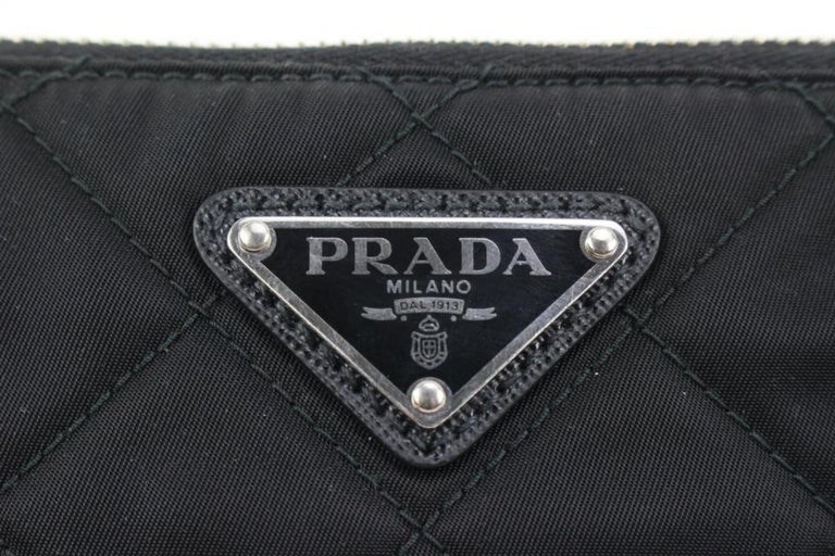 Authentic New Prada Black Tessuto Nylon Bandoliera Messenger Bag 1BH089
