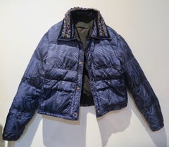 Prada Quilted Bomber Jacket with Embroidery