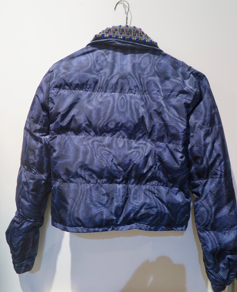 Prada Quilted Bomber Jacket with Embroidery For Sale at 1stDibs | prada ...