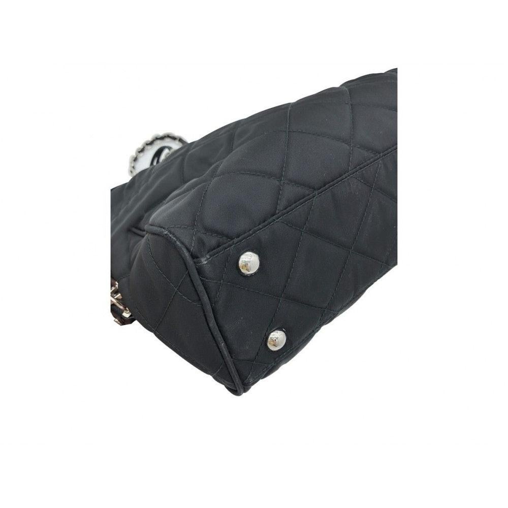 Women's PRADA Quilted Nylon Tessuto Impuntu Bag - Black Nylon For Sale