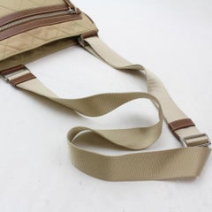 Prada Quilted Tessuto Messenger 868455 Beige Nylon Cross Body Bag