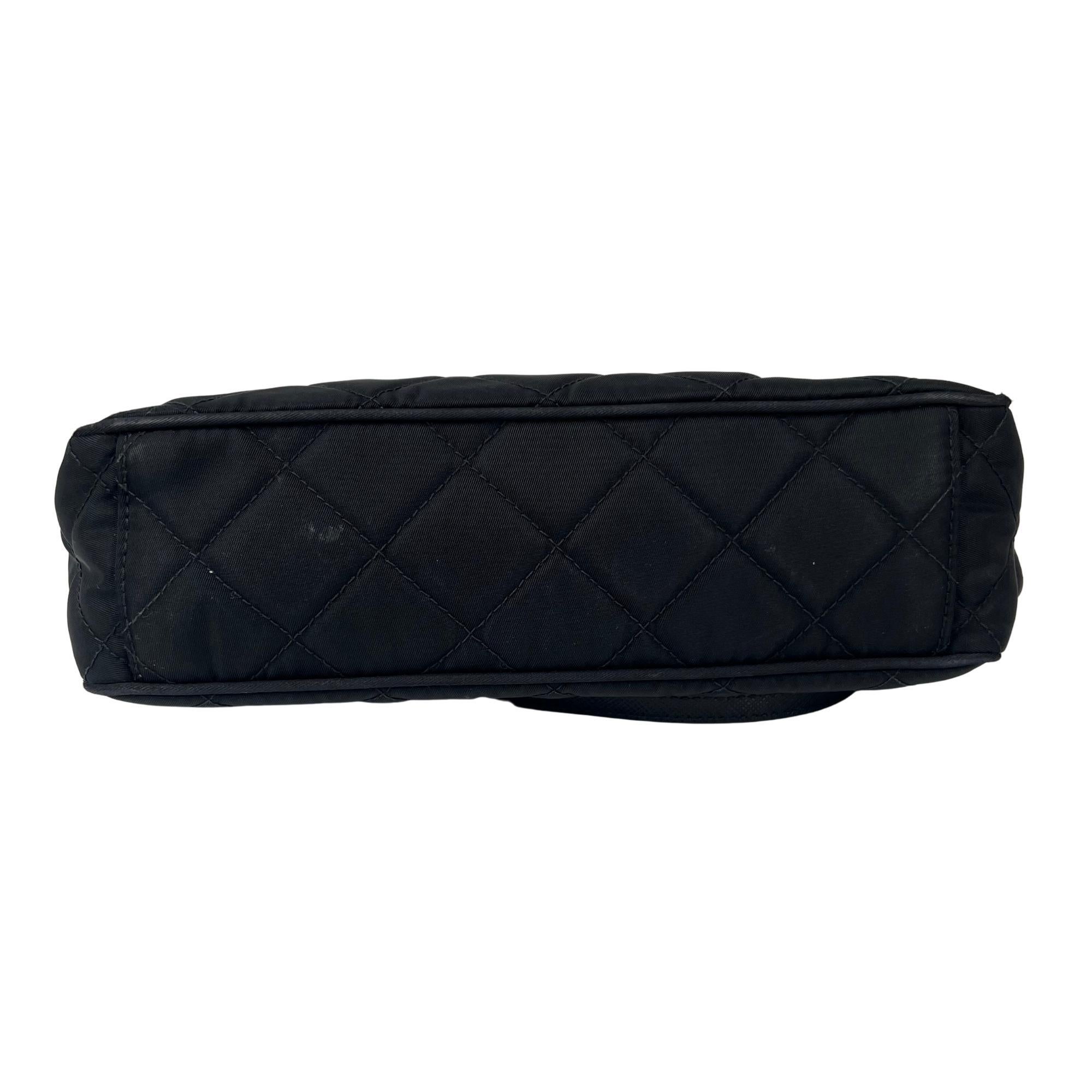 prada quilted nylon shoulder bag