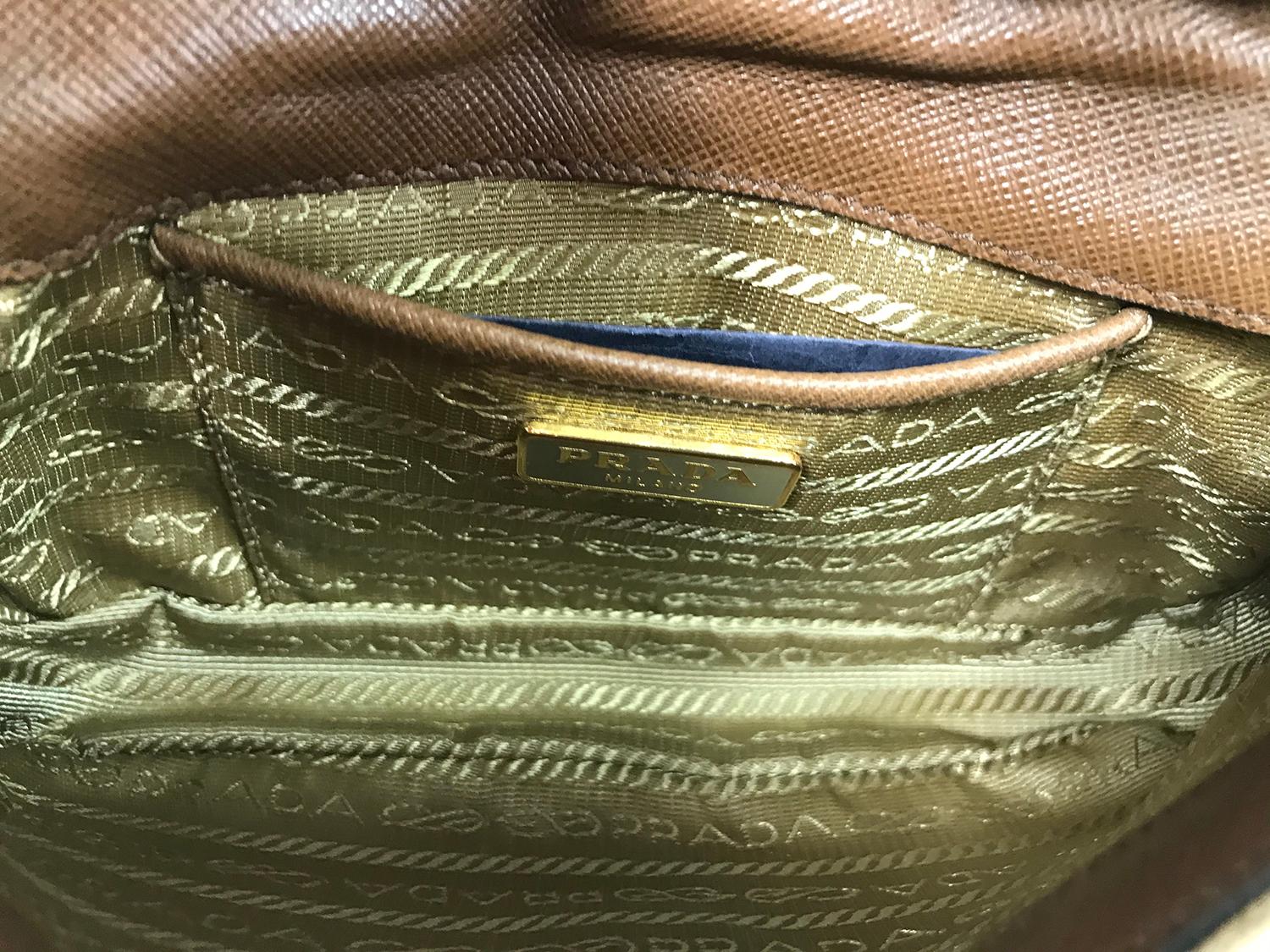 Prada Quilted Velvet Cross Body Flap Cross Body Chain Handbag GH 4