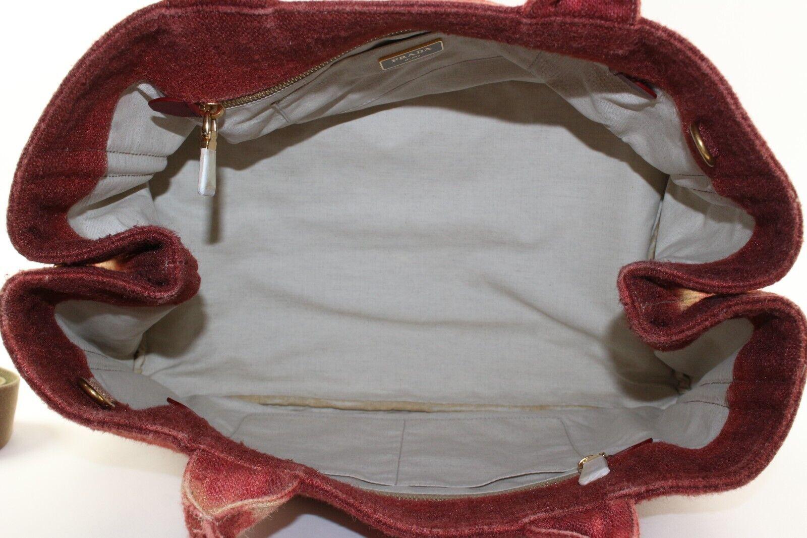 Prada rare sac cabas Canapa rayé dégradé tie-dye 1PR1226K en vente 5