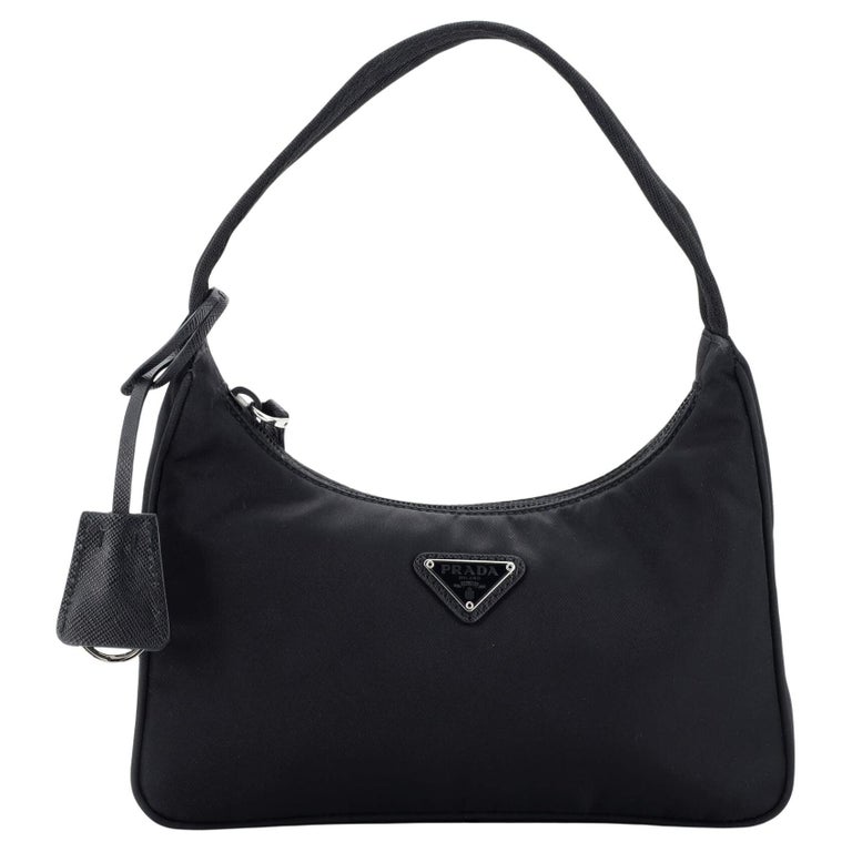 NEW Prada Black Cleo Leather Hobo Shoulder Bag at 1stDibs