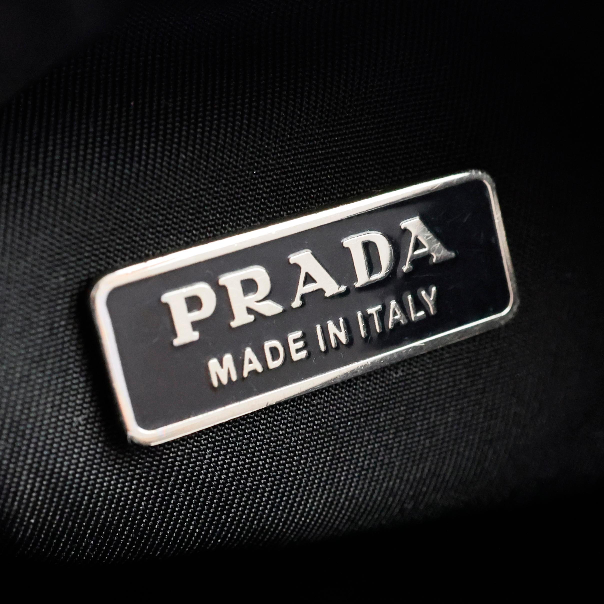 Black Prada re-edition 2000 mini hobo bag