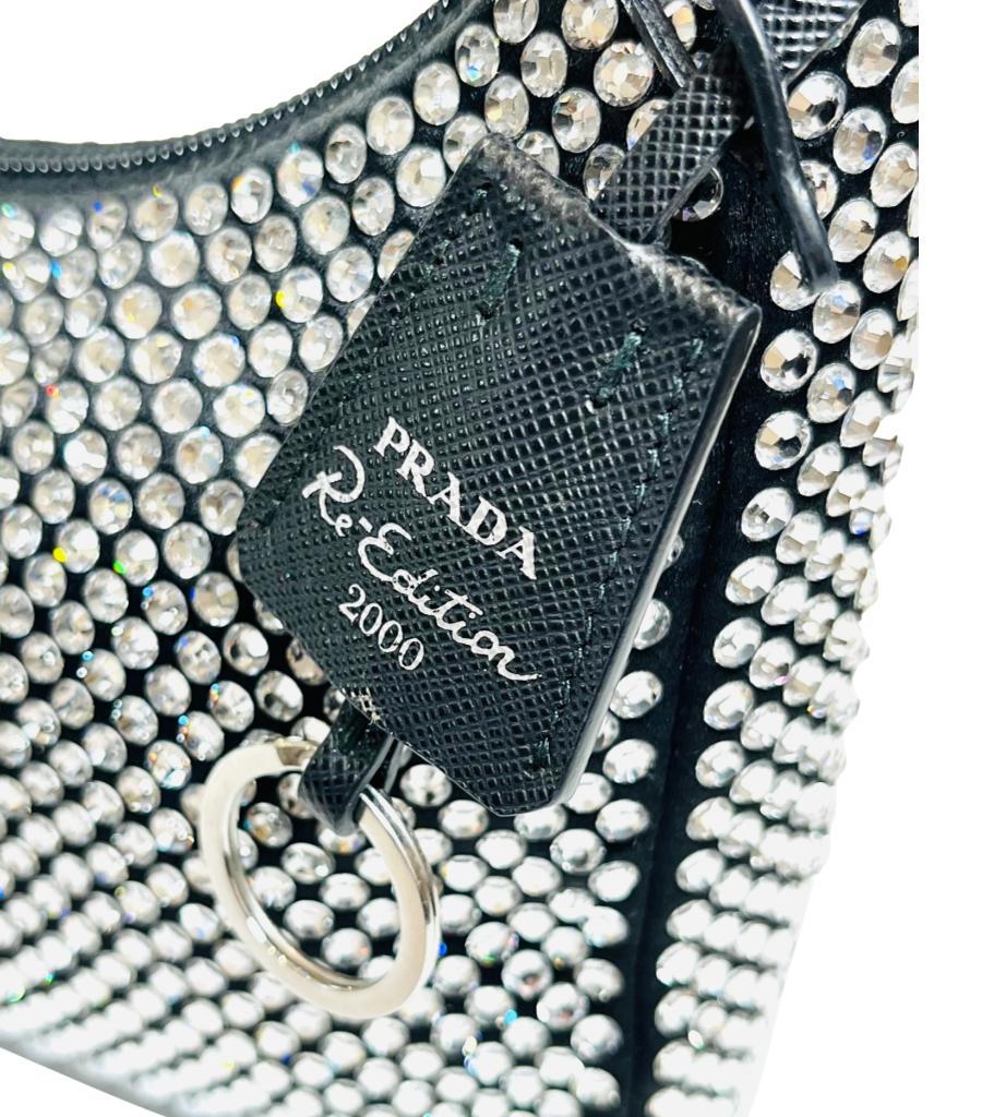 Women's Prada Re-Edition 2000 Satin & Crystal Mini Bag