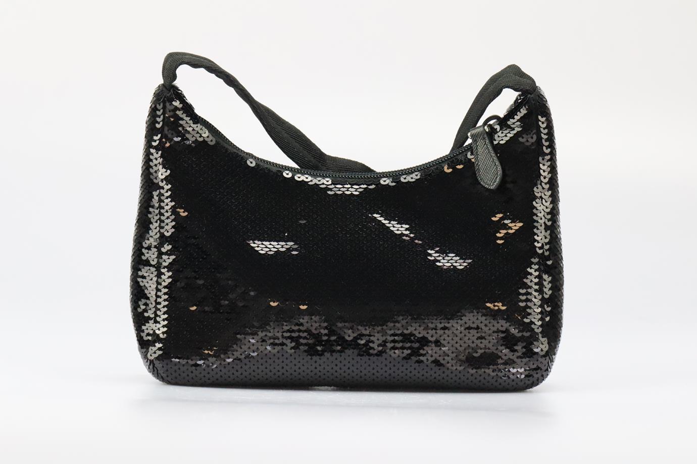 Prada Re-edition 2000 Sequined Nylon Shoulder Bag 1