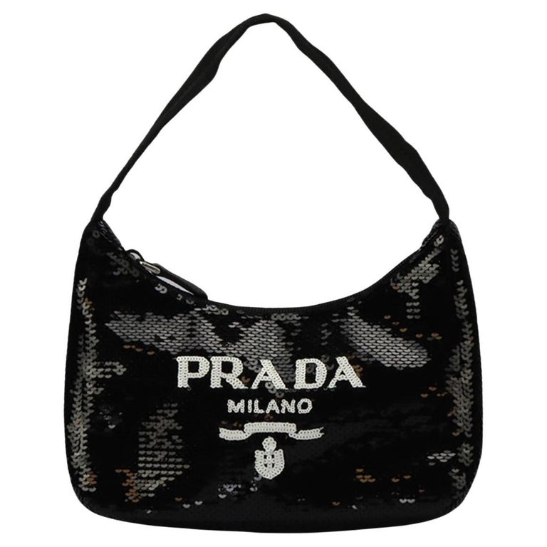 Prada Logo-plaque Re-nylon Bag In Sand