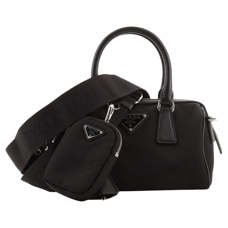 Prada Re-Edition 2005 Boston Bag Tessuto with Saffiano Leather