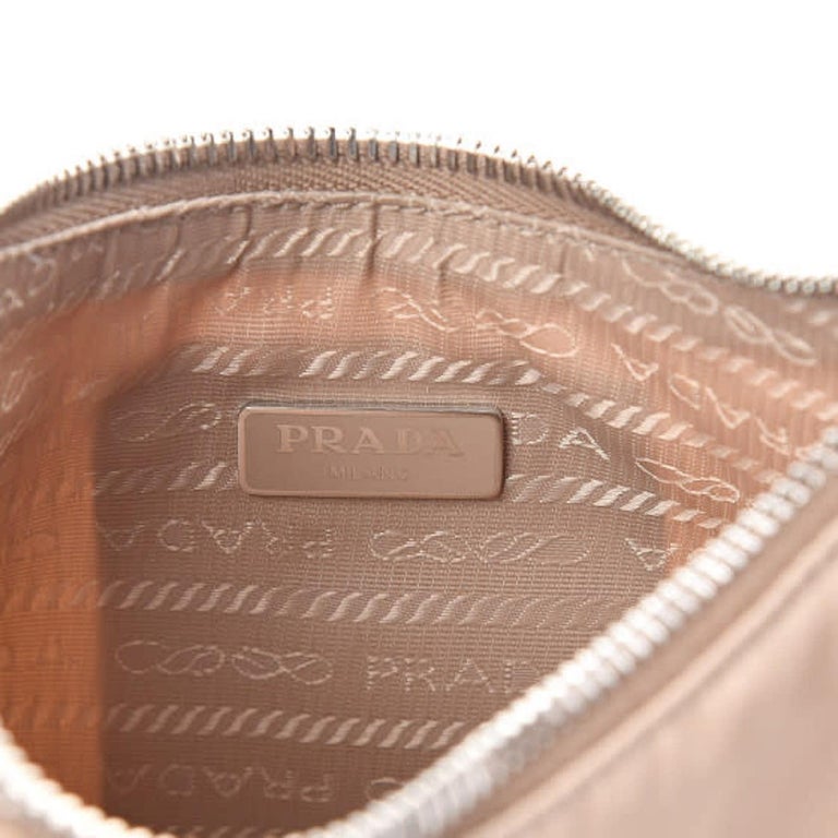Prada Re-Edition 2005 Cameo Beige Saffiano Leather Crossbody Bag