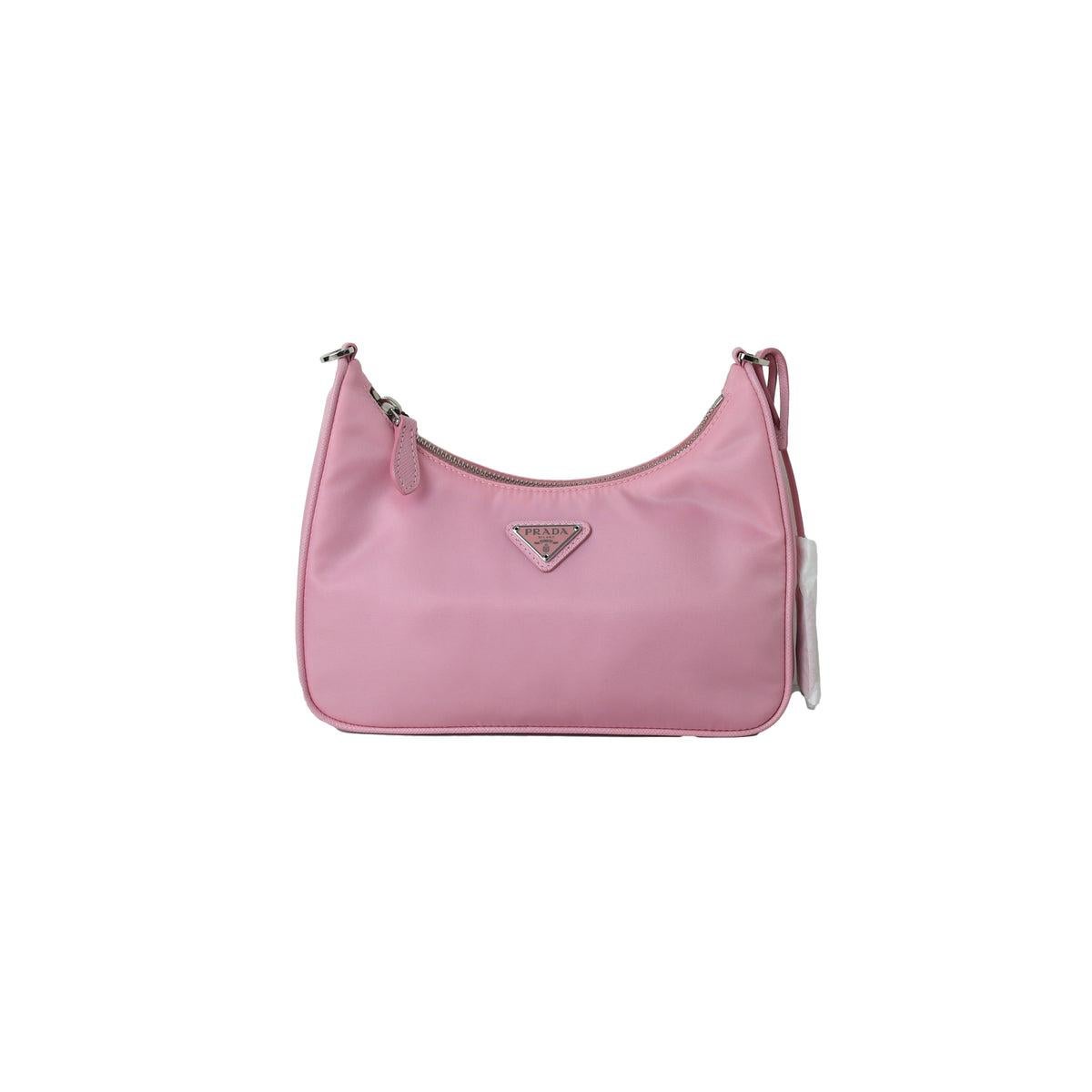 Prada: rosa Nylon-Tasche, Neuausgabe 2005 im Zustand „Neu“ im Angebot in Flushing, NY