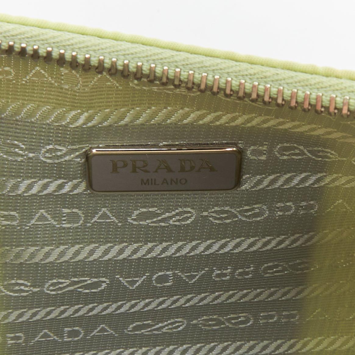 PRADA Re-edition 2005 Re-nylon Trio mint green nylon crossbody bag For Sale 5