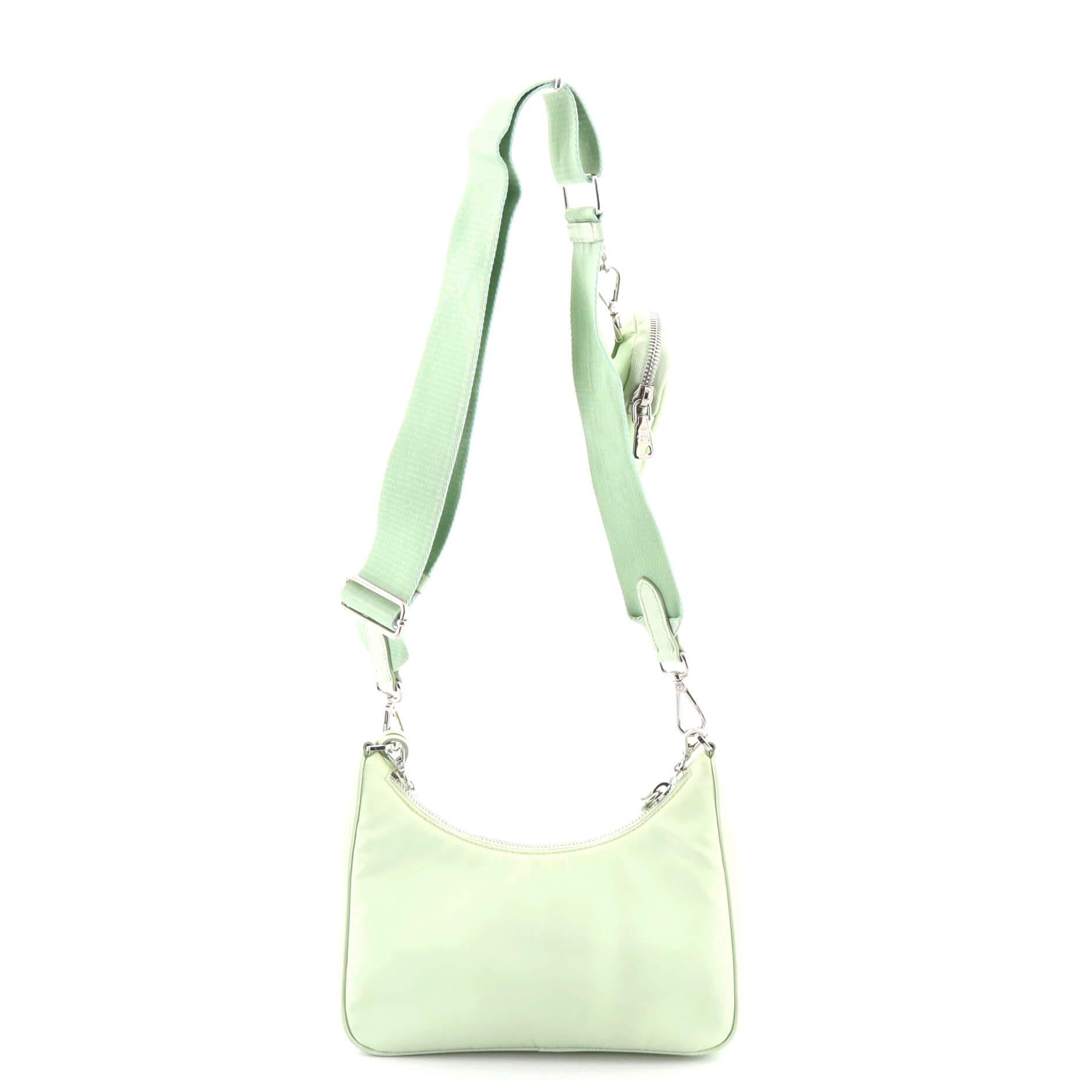 Prada Re-Edition 2005 Umhängetasche Tessuto Small (Beige)