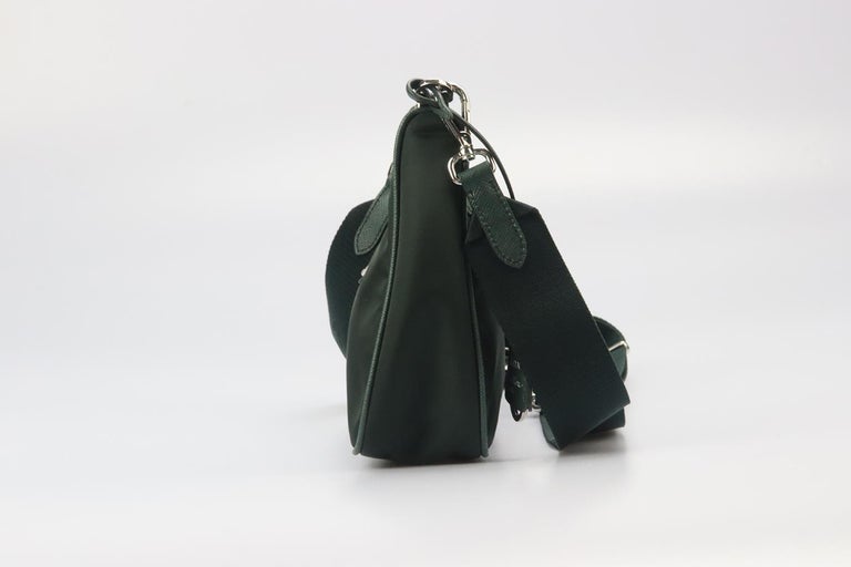 Prada Re-edition 2005 Textured Leather And Nylon Shoulder Bag at 1stDibs