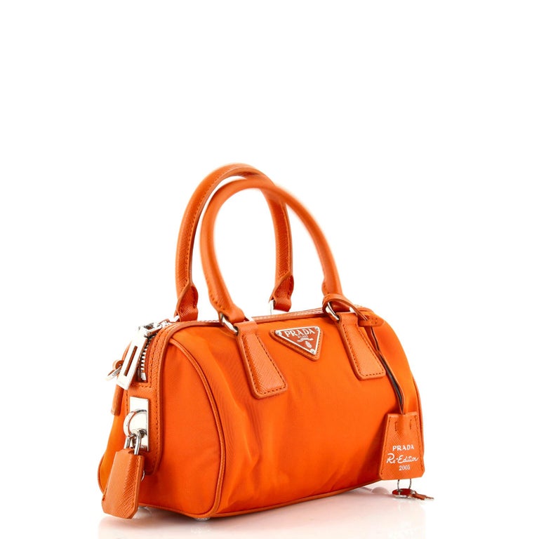 Orange Prada Re-edition 2005 Re-nylon Bag