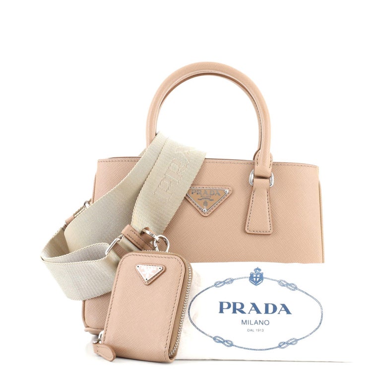Prada Re-Edition Galleria Tote Saffiano Leather Micro at 1stDibs