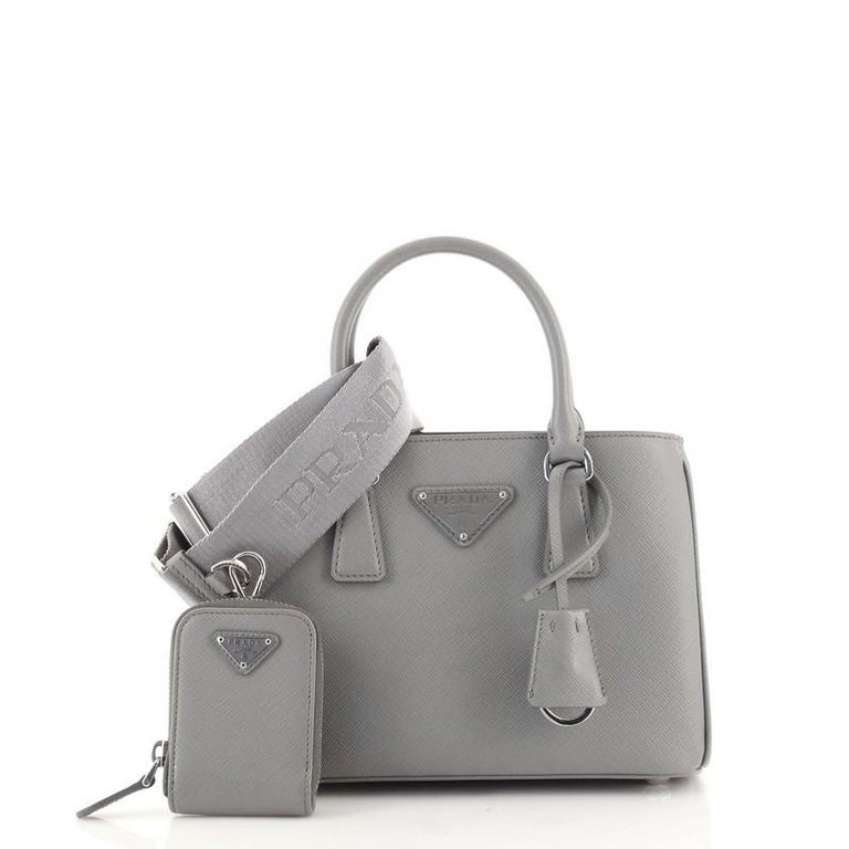 Prada Small Leather Galleria Saffiano Top-Handle Bag