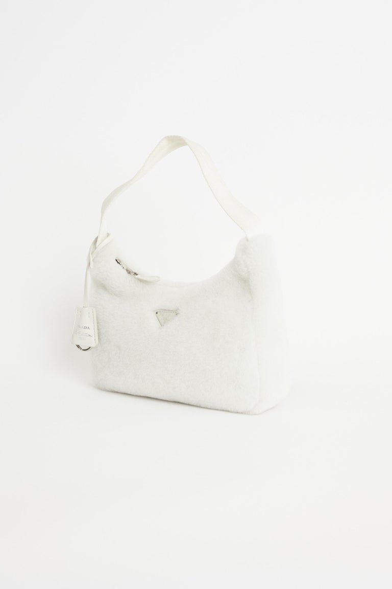 Prada Re-Edition shearling mini-bag