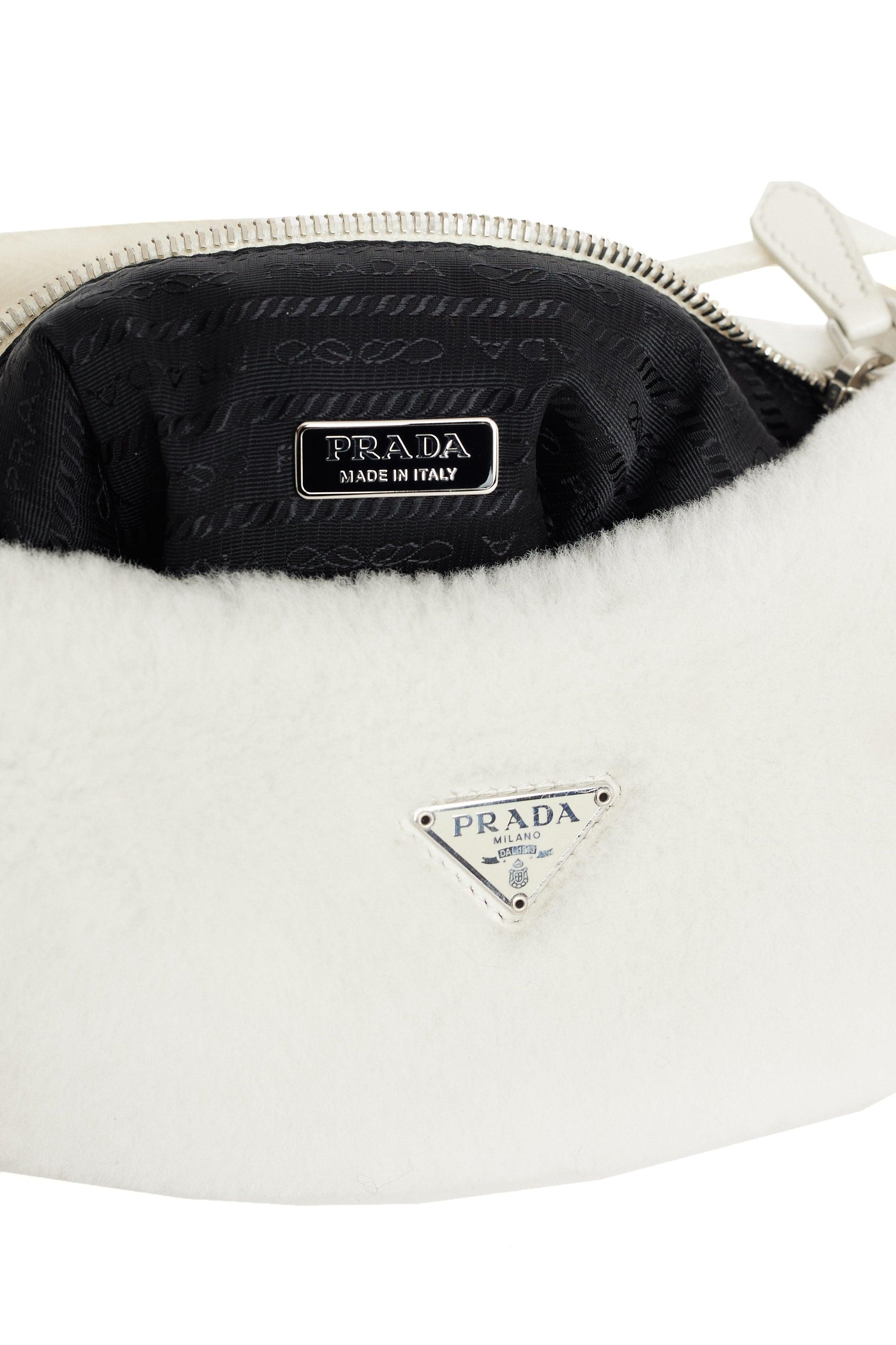 Prada Re-edition Shearling Hobo Bag 1
