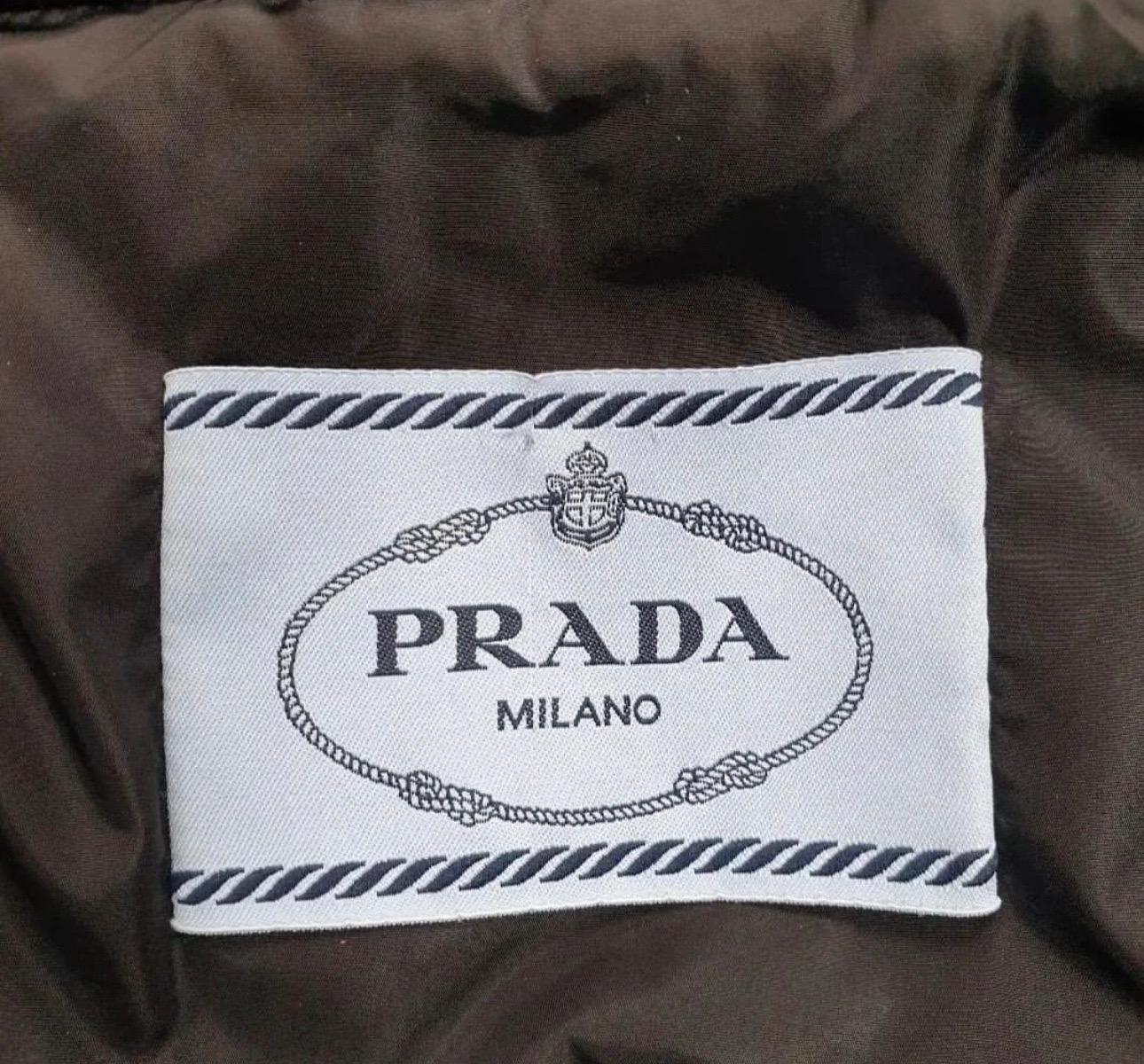 Women's Prada Re-Nylon Black Puffer Coat Jacket