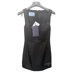 Prada Re-Nylon Black Sheath Dress - NWT - Size 36S