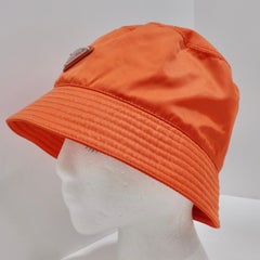 Prada Re-Nylon Bucket Hat Orange