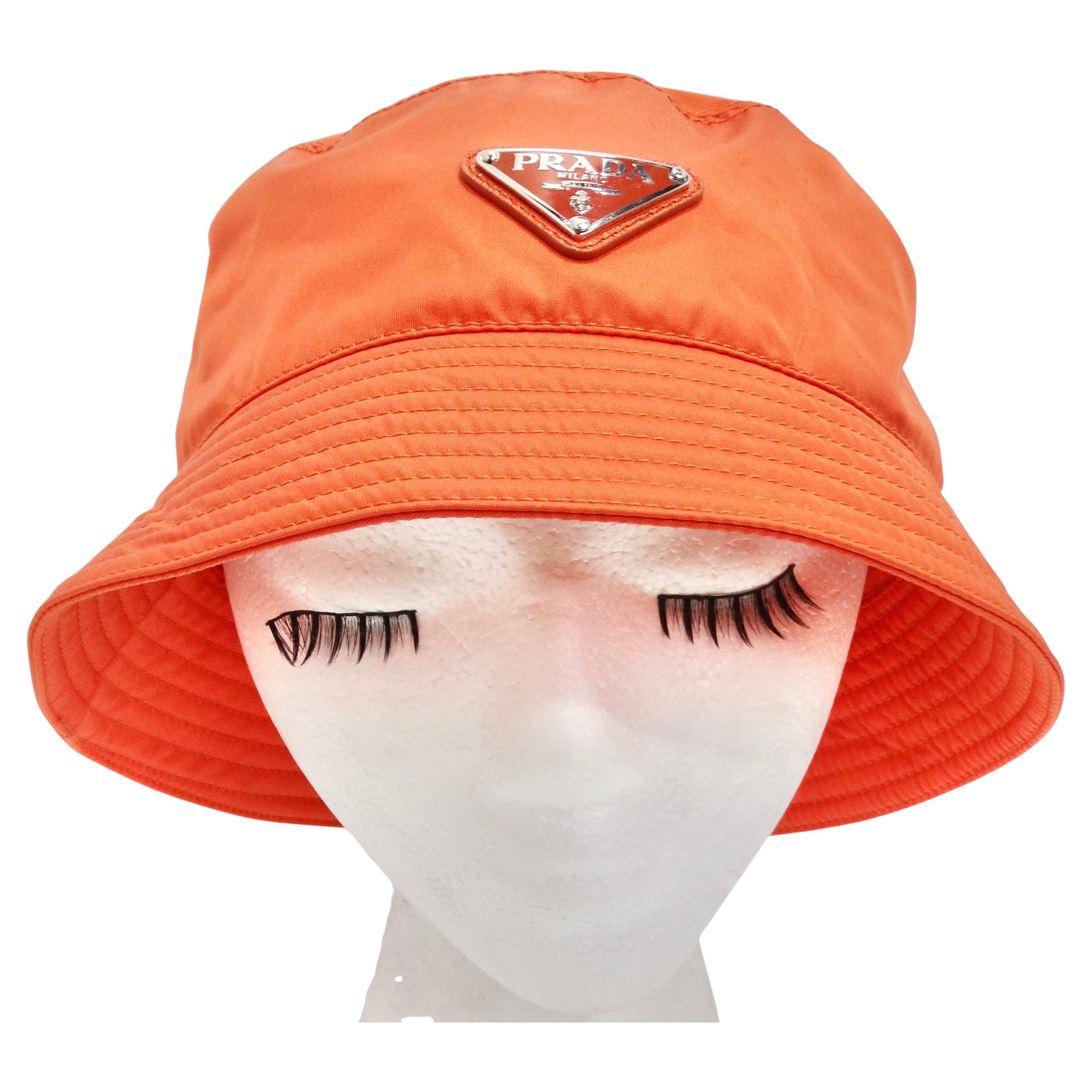Prada Re-Nylon Bucket Hat Orange