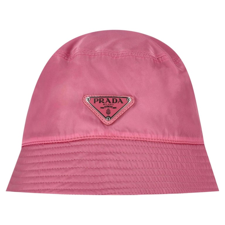 Prada Re-Nylon Bucket Hat With A Enameled Triangle Logo For  display picture 3