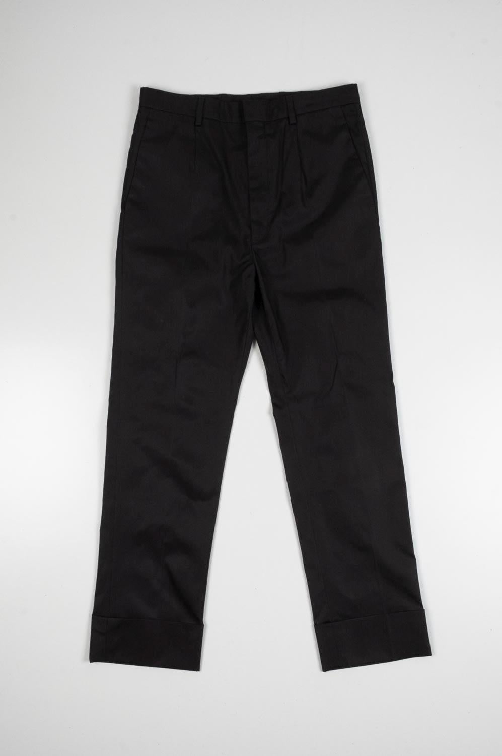 Black Prada Re-Nylon Men Pants Casual Size ITA46 (S/M), S317 For Sale
