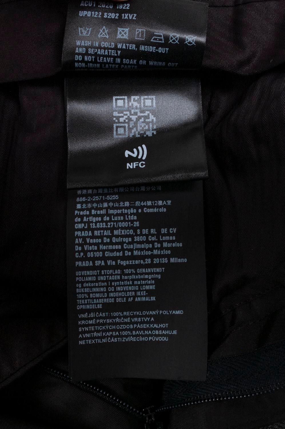 Prada Re-Nylon Men Pants Casual Size ITA46 (S/M), S317 For Sale 2