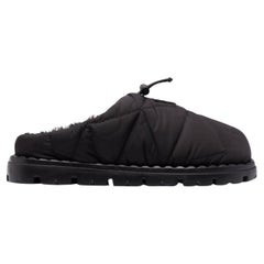 Prada Re-Nylon Shearling-lined Mules IT39