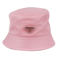 Used Prada Re-Nylon Shell Bucket Hat Medium