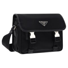 Prada Re-Nylon Shoulder Bag — Black